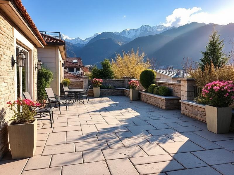 Terrasse en pierre naturelle
